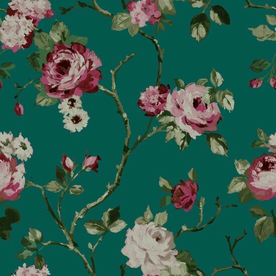 Origin Wallcoverings Wunderkammer 347432 - Groen Behang