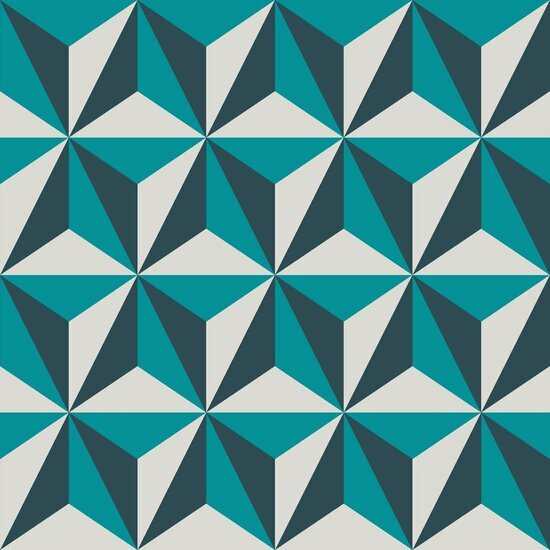 Origin Wallcoverings Wunderkammer 347449 - Blauw / Groen Behang