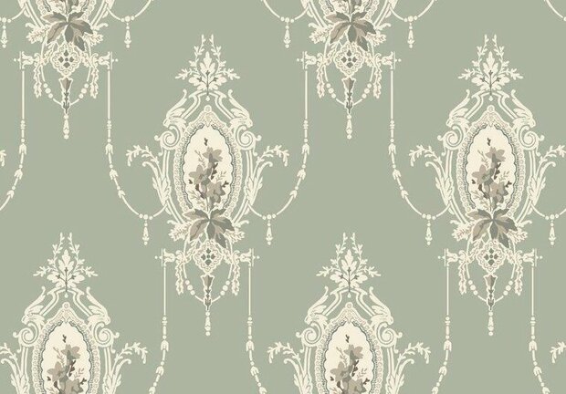 Dutch Wall Decor Gammalsvenska Klassiker 518-03 Groen Behang