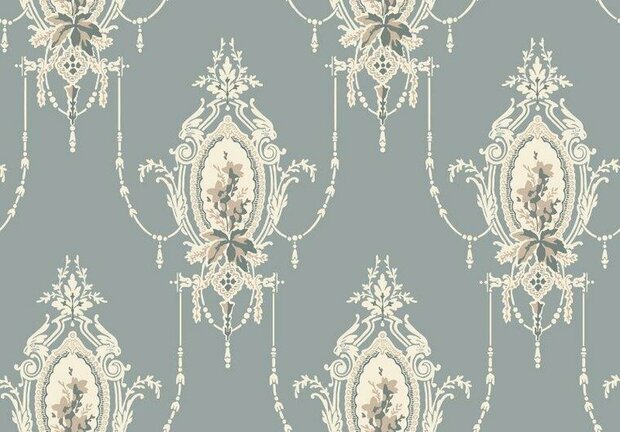 Dutch Wall Decor Gammalsvenska Klassiker 518-04 Blauw Behang