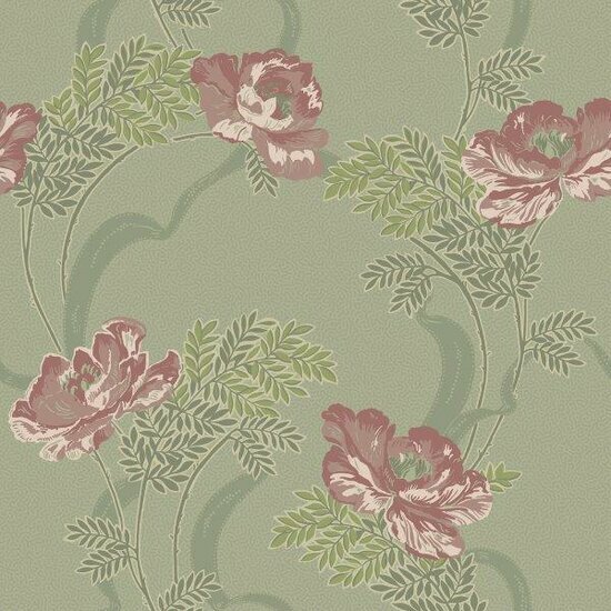 Dutch Wall Decor Gammalsvenska Klassiker 521-02 Groen Behang