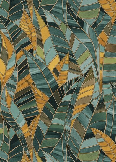 Dutch Wall Decor Elle Decoration 4 10446-19 / 1044619 Petrol Behang