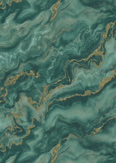 Dutch Wall Decor Elle Decoration 4 10447-19 / 1044719 Petrol Behang