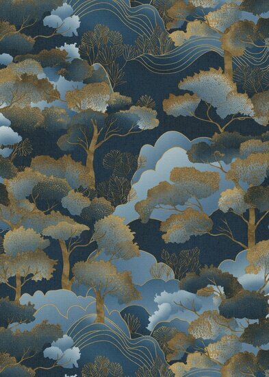 Dutch Wall Decor Elle Decoration 4 10448-08 / 1044808 Blauw Behang