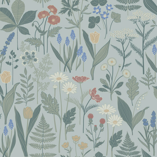 Dutch First Class Midbec Ortagard Blauw FC92104 Behang