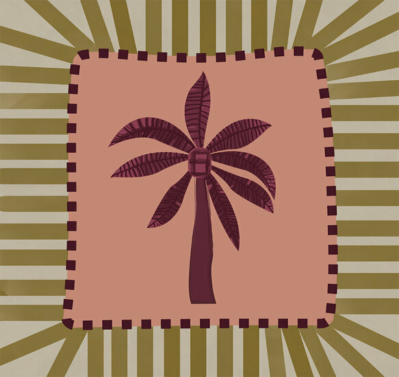 Eijffinger The Home Style Club - Palm Springs - Roze - 340720 - Behang