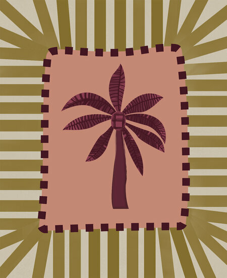 Eijffinger The Home Style Club - Palm Springs - Roze - 340721 - Behang