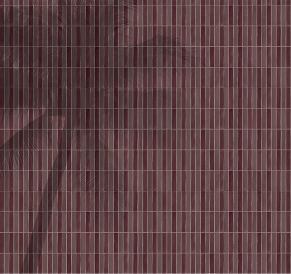 Eijffinger The Home Style Club - Palm Springs - Paars - 340740 - Behang