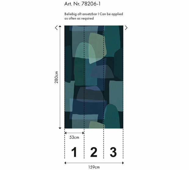 AS Creation Anna D&#039;Andrea - 78206-1 / 782061 Blauw