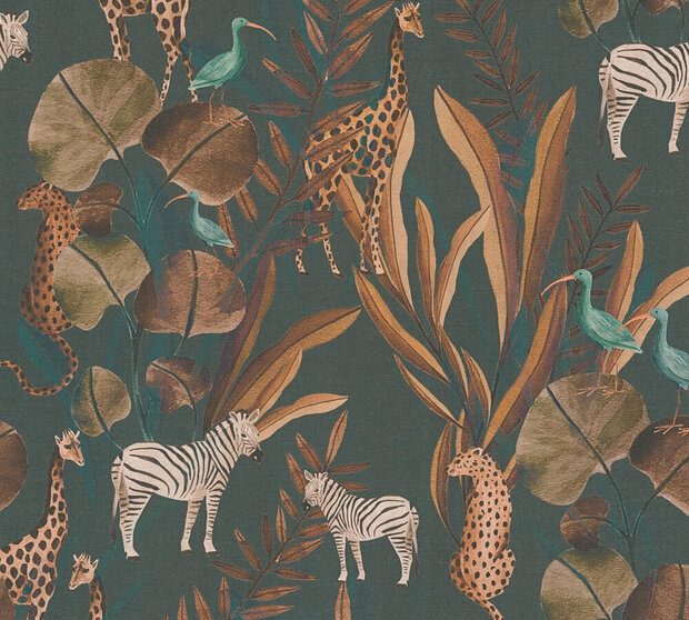 AS Creation Anna D&#039;Andrea - 78218-2 / 782182 Petrol