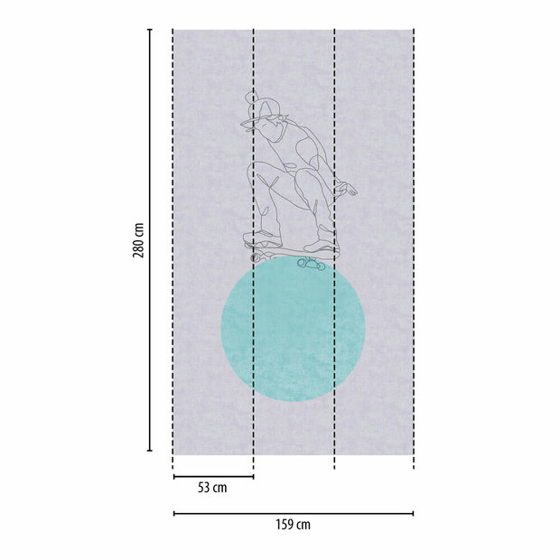 AS Creation Lilly &amp; Luis - 77068-1 / 770681 Blauw