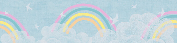 AS Creation Lilly &amp; Luis Behangrand - 77145-1 / 771451 Multicolour