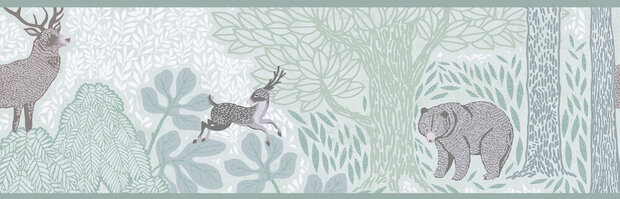 AS Creation Lilly &amp; Luis Behangrand - 77175-1 / 771751 Groen