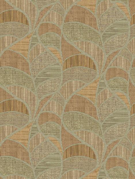 HookedOnWalls Umami (incl. Gratis Lijm*) 30205 / 25820 Groen / Bruin