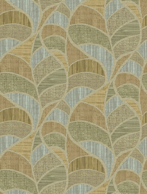 HookedOnWalls Umami (incl. Gratis Lijm*) 30209 Beige / Blauw / Groen