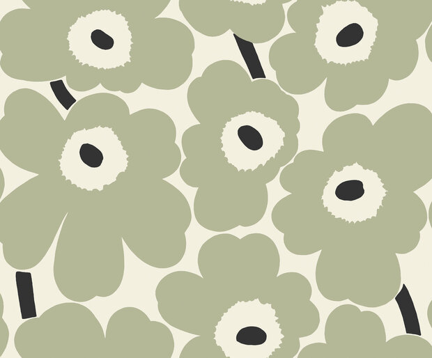 HookedOnWalls Marimekko Volume 07 (incl. Gratis Lijm*) 25900 Cr&egrave;me / Groen / Zwart