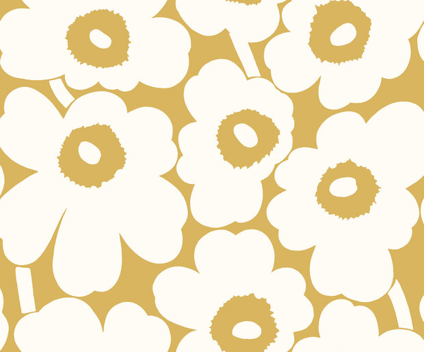 HookedOnWalls Marimekko Volume 07 (incl. Gratis Lijm*) 25906 Metallic Goud / Cr&egrave;me