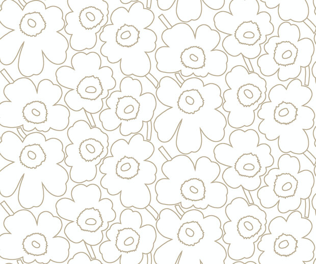 HookedOnWalls Marimekko Volume 07 (incl. Gratis Lijm*) 25914 Cr&egrave;me / Taupe