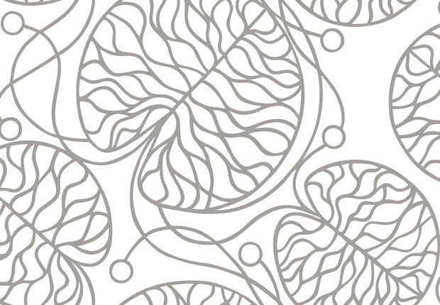 HookedOnWalls Marimekko Volume 07 (incl. Gratis Lijm*) 25922 Wit / Metallic Zilver