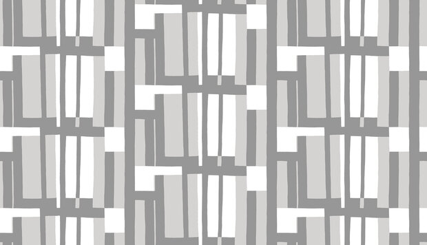 HookedOnWalls Marimekko Volume 07 (incl. Gratis Lijm*) 25956 Grijs / Wit