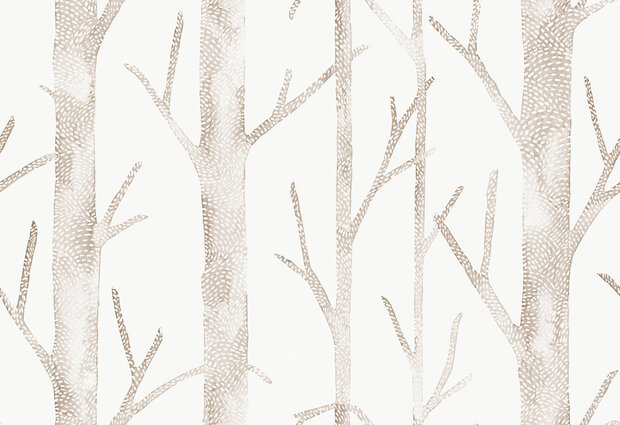 HookedOnWalls Scalamandre (incl. Gratis Lijm*) JV26046 Wit / Cr&egrave;me