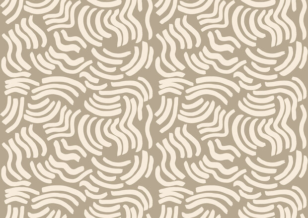 HookedOnWalls Marimekko Volume 07 (incl. Gratis Lijm*) 25952 Taupe / Cr&egrave;me