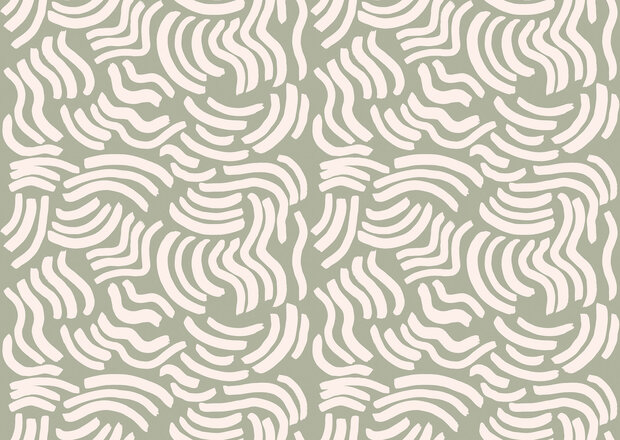 HookedOnWalls Marimekko Volume 07 (incl. Gratis Lijm*) 25950 Groen / Wit