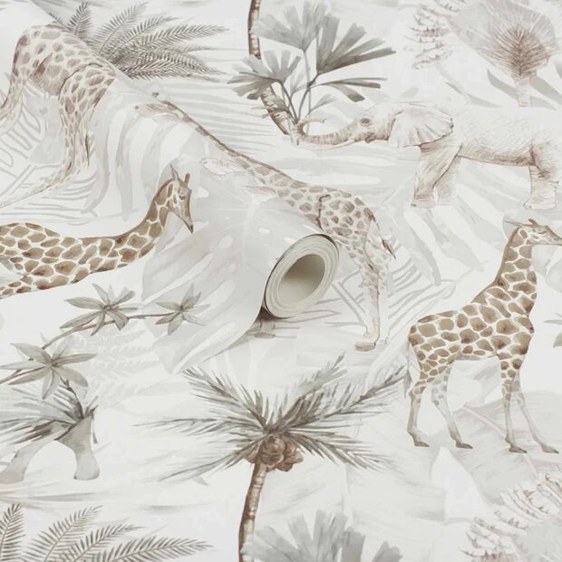 Arthouse Signature Collection behang Serengeti Animals Neutral 923703