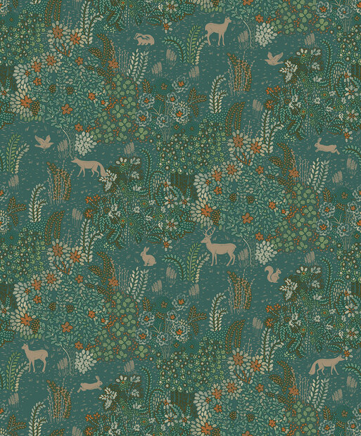 Dutch Wallcoverings Flora M867-04 - Groen
