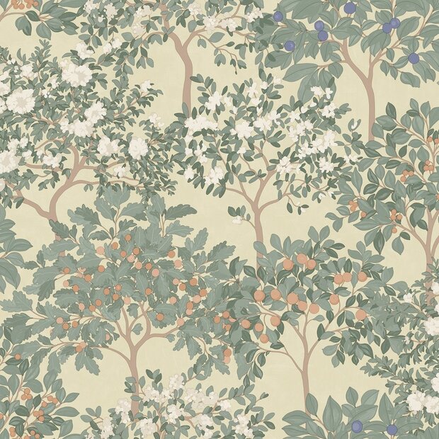 Dutch Wallcoverings Flora M873-04 - Groen