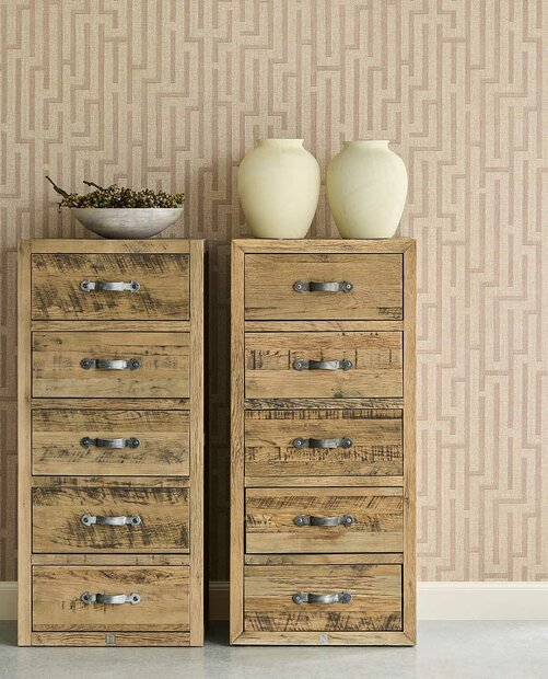 Eijffinger Riviera Maison 350534 (*Incl. Gratis Lijm) Beige Roze
