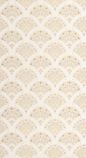 Casadeco Heritage (incl. Gratis Lijm*) HETA201191324 - Creme / Grijs / Goud / Wit
