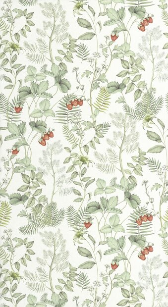 Casadeco Heritage (incl. Gratis Lijm*) HETA201217155 - Groen / Wit / Rood