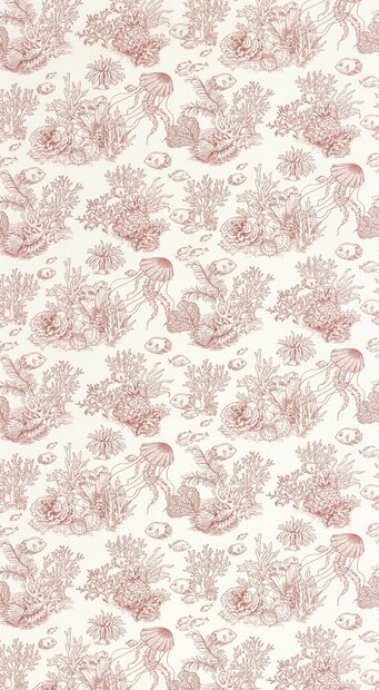 Casadeco Seaside (incl. Gratis Lijm*) SEAS201478338 - Rood