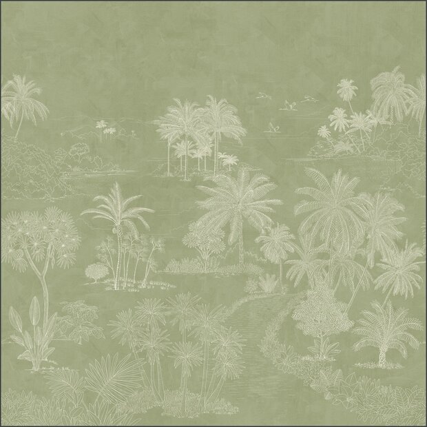 Caselio Borneo (incl. Gratis Lijm*) BORN106554006 - Groen