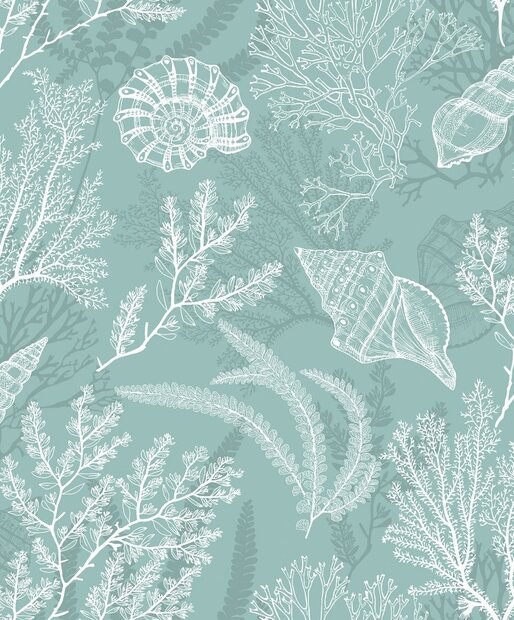 Noordwand Mona 81688 - Wit / Groen