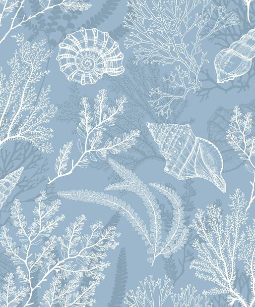 Noordwand Mona 81689 - Blauw / Wit