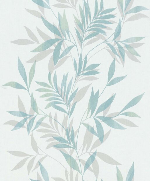 Noordwand Mona 82461 - Wit / Groen / Metallic