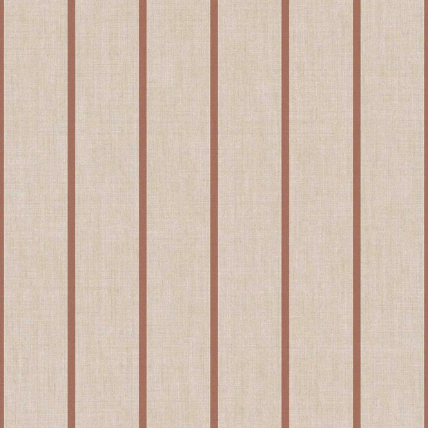 Noordwand Top Stripes 38464 - Bruin / Rood