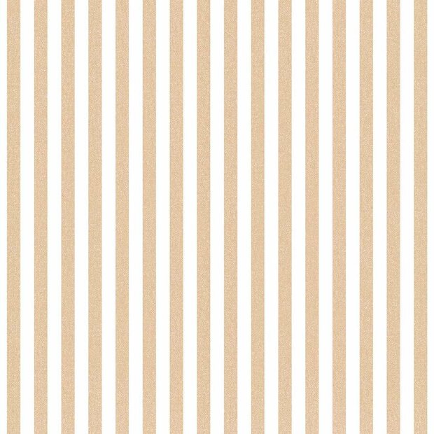 Noordwand Top Stripes 38438 - Geel / Bruin