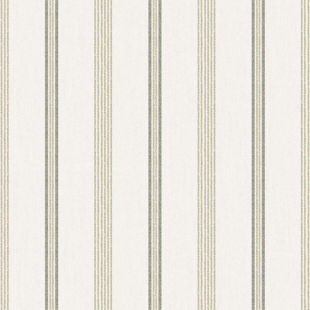 Noordwand Top Stripes 38427 - Wit / Grijs