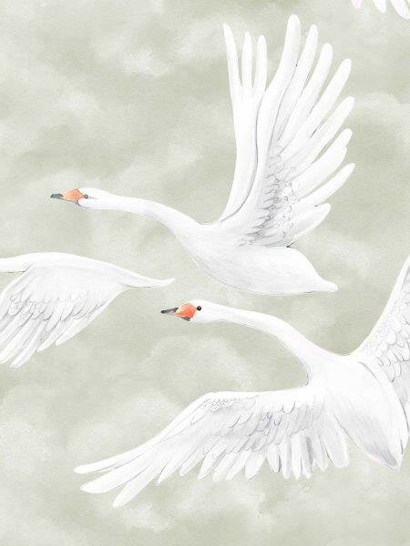 Bor&aring;stapeter Studio Clouds Swans 9414W