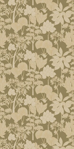 Casamance Tressora (*Incl. Gratis Lijm!) - Cr&egrave;me / Goud / Groen