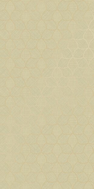 Casamance Tressora (*Incl. Gratis Lijm!) - Cr&egrave;me / Goud / Groen