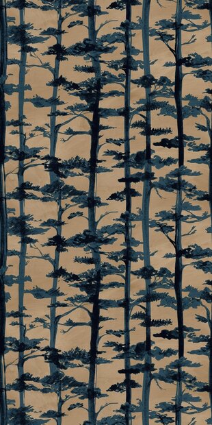 Casamance Legendes (*Incl. Gratis Lijm!) - Beige / Zwart / Blauw