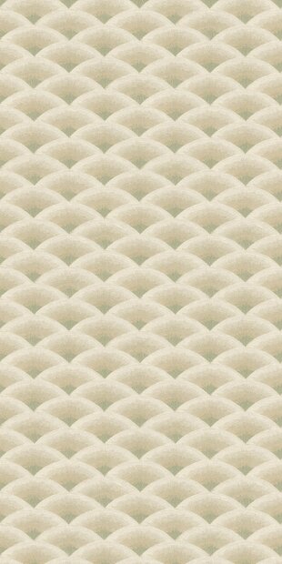 Casamance Legendes (*Incl. Gratis Lijm!) - Cr&egrave;me / Beige / Groen