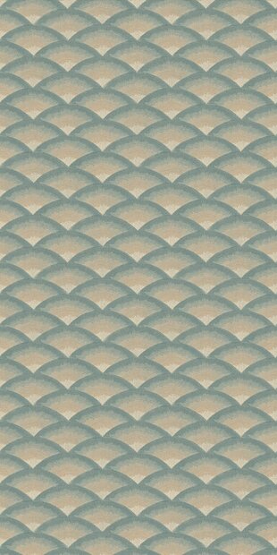 Casamance Legendes (*Incl. Gratis Lijm!) - Cr&egrave;me / Beige / Blauw