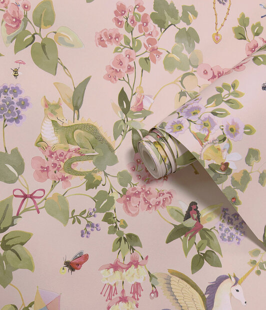 Dutch Wallcoverings Adventure Awaits Roze 14021