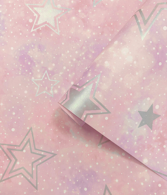 Dutch Wallcoverings Adventure Awaits Roze Zilver 14060