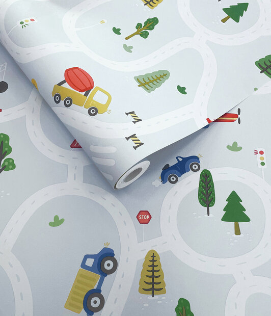 Dutch Wallcoverings Adventure Awaits Blauw 14082